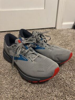 Brooks Ghost 14 Shoes Men's Size 14 D Gray Running Sneakers Athletic